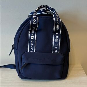 Tommy Hilfiger Dark Blue Backpack with Logo Straps